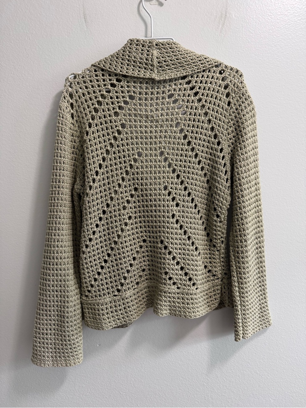 Vintage Willow 90s Boho Coastal Crochet Style Cardigan Size Medium - Picture 8 of 16
